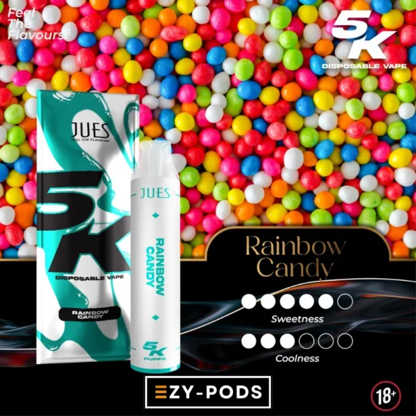 Jues 5000 คำ กลิ่น Rainbow Candy พอตใช้แล้วทิ้ง