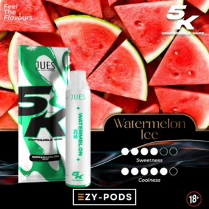 Jues 5000 คำ กลิ่น Watermelon Ice พอตใช้แล้วทิ้ง