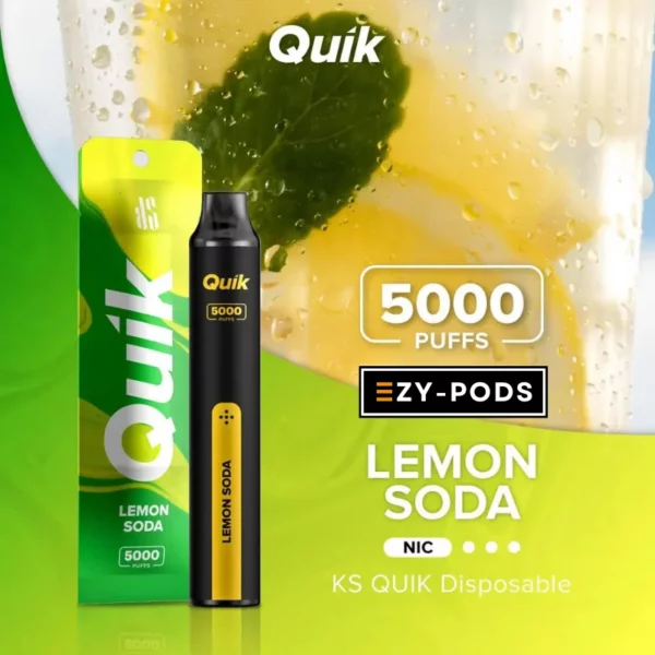 KS Quik 5000 คำ กลิ่น Lemon Soda พอตใช้แล้วทิ้ง