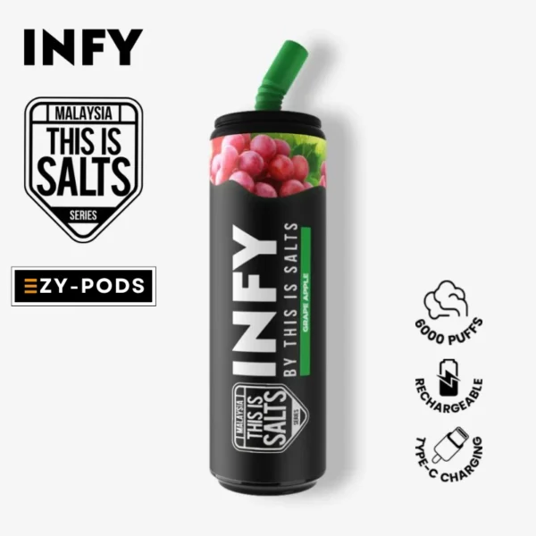 Infy 6000 คำ กลิ่น Grape Apple พอตใช้แล้วทิ้ง