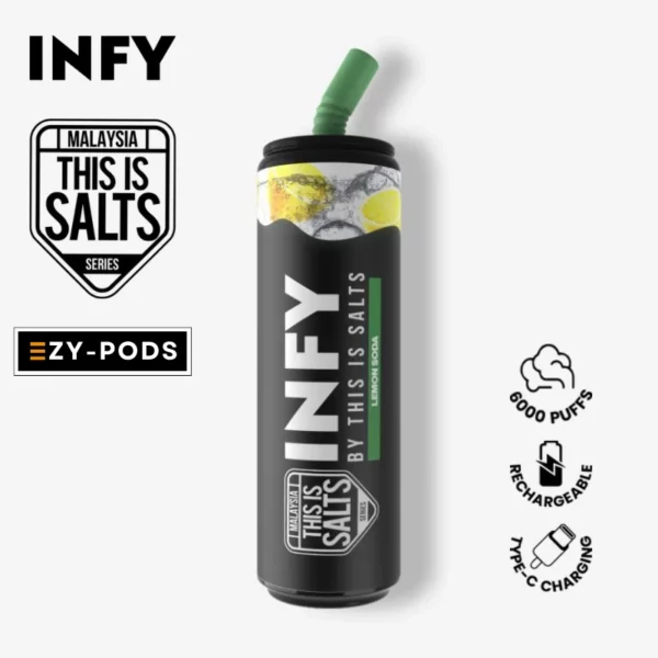 Infy 6000 คำ กลิ่น Lemon Soda พอตใช้แล้วทิ้ง