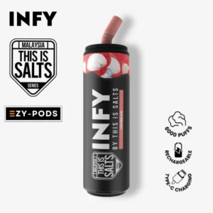 Infy 6000 คำ กลิ่น Lychee Ice พอตใช้แล้วทิ้ง