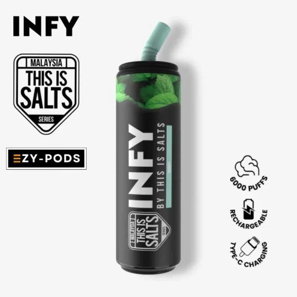 Infy 6000 คำ กลิ่น Mint พอตใช้แล้วทิ้ง