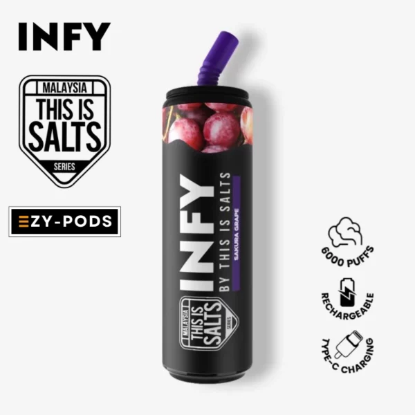 Infy 6000 คำ กลิ่น Sakura Grape พอตใช้แล้วทิ้ง