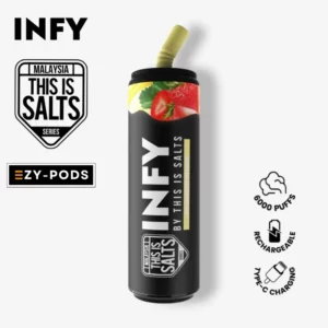 Infy 6000 คำ กลิ่น Strawberry Banana พอตใช้แล้วทิ้ง