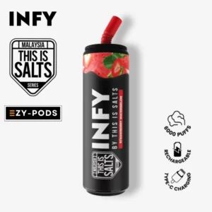 Infy 6000 คำ กลิ่น Strawberry Watermelon พอตใช้แล้วทิ้ง
