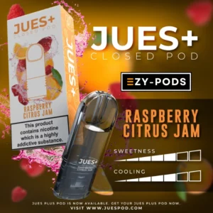 หัวพอต Jues Plus กลิ่น Rasberry Citrus Jam