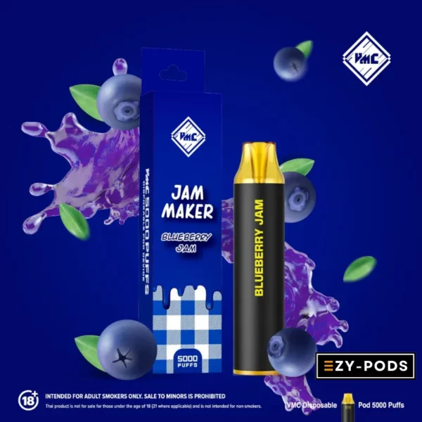 VMC 5000 คำ กลิ่น Blueberry Jam พอตใช้แล้วทิ้ง