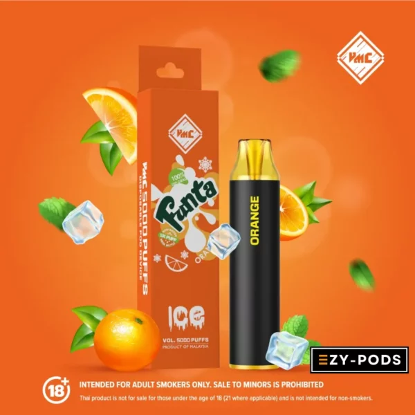 VMC 5000 คำ กลิ่น Orange พอตใช้แล้วทิ้ง