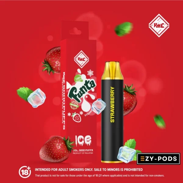 VMC 5000 คำ กลิ่น Strawberry พอตใช้แล้วทิ้ง