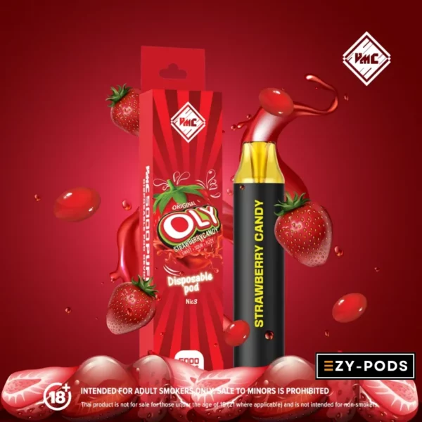 VMC 5000 คำ กลิ่น Strawberry Candy พอตใช้แล้วทิ้ง