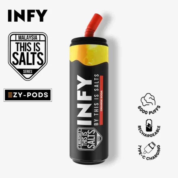 Infy 6000 คำ กลิ่น Orange Soda พอตใช้แล้วทิ้ง