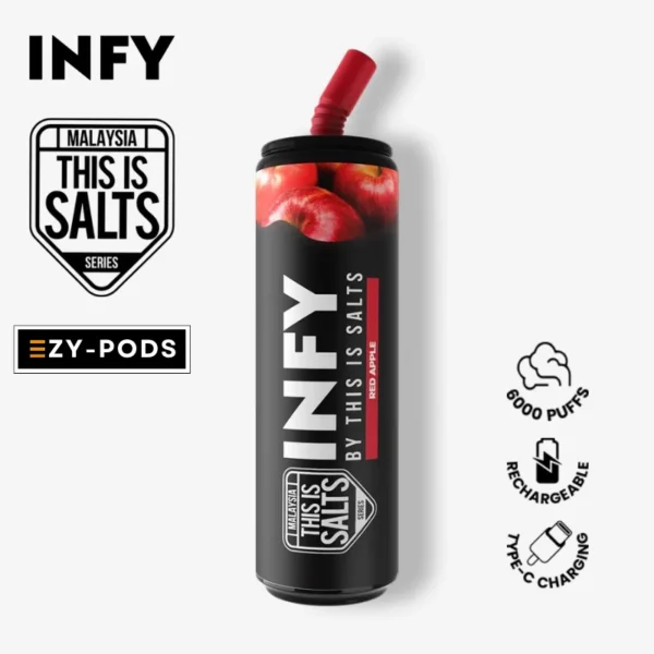 Infy 6000 คำ กลิ่น Red Apple พอตใช้แล้วทิ้ง