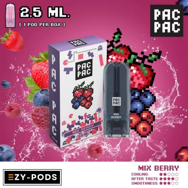 หัวพอต PACPAC 2.5 ml กลิ่น มิกซ์เบอร์รี่