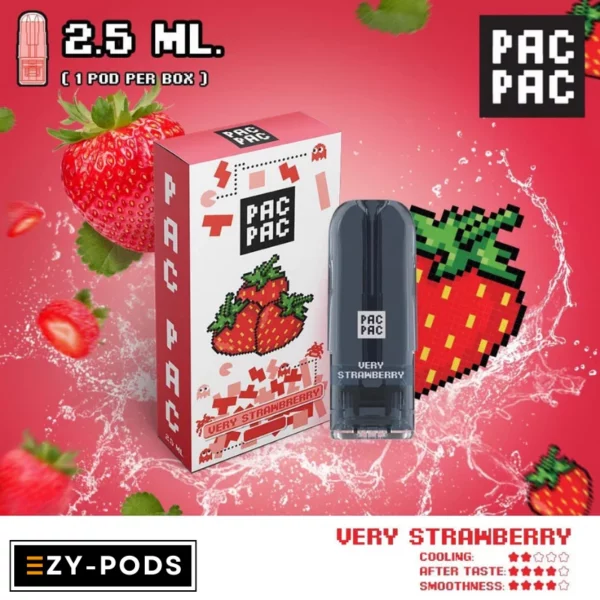 หัวพอต PACPAC 2.5 ml กลิ่น สตอเบอร์รี่