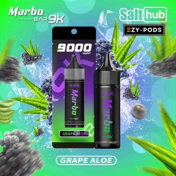 พอตใช้แล้วทิ้ง Mabo Bar 9000 คำ Grape Aloe