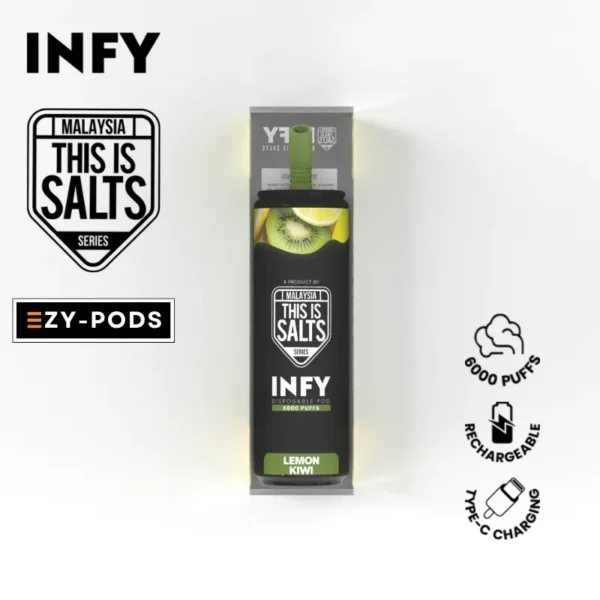 Infy 6000 คำ กลิ่น Lemon Kiwi พอตใช้แล้วทิ้ง