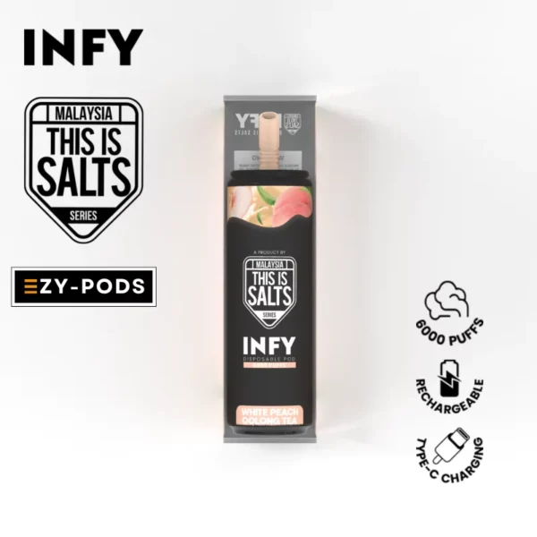 Infy 6000 คำ กลิ่น White Peach พอตใช้แล้วทิ้ง