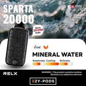 RELX Sparta 20000 คำ พอตใช้แล้วทิ้ง กลิ่น Mineral Water