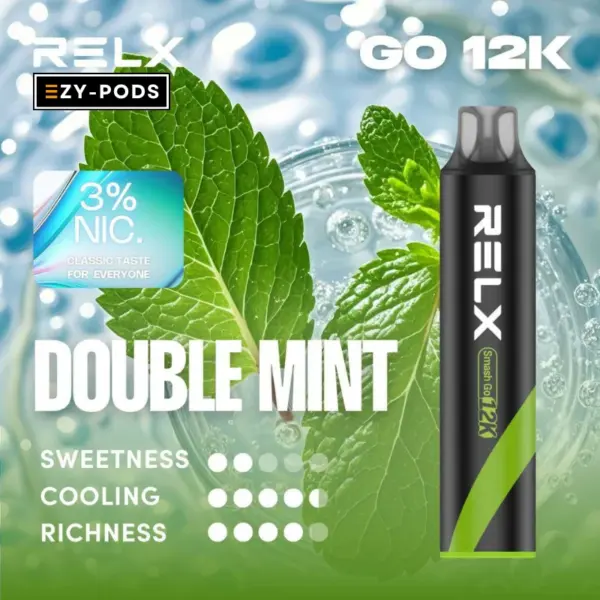 RELX Smash GO พอตใช้แล้วทิ้ง Double Mint nic3
