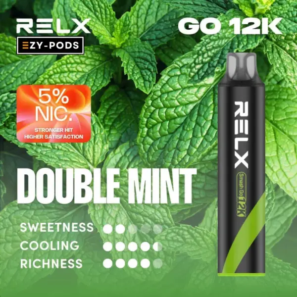 RELX Smash GO พอตใช้แล้วทิ้ง Double Mint nic5