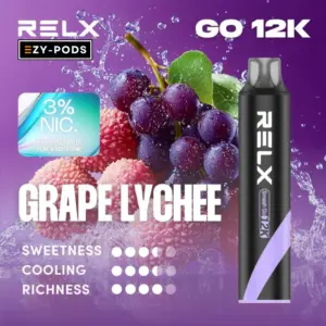 RELX Smash GO พอตใช้แล้วทิ้ง Grape Lychee nic3