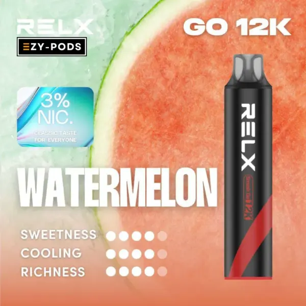 RELX Smash GO พอตใช้แล้วทิ้ง Watermelon nic3