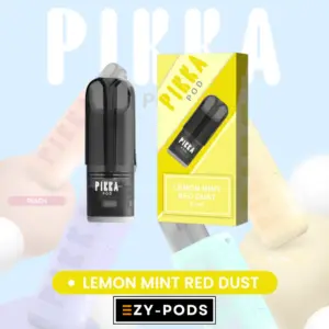 หัวพอต Pikka Pod 2.5 ml nic 3% กลิ่น Lemon Mint Red Dust