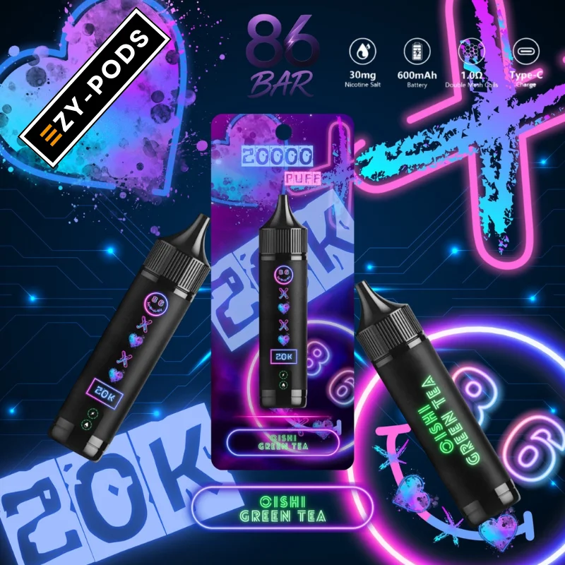 พอตใช้แล้วทิ้ง 86bar 20k กลิ่น Oishi Green Tea