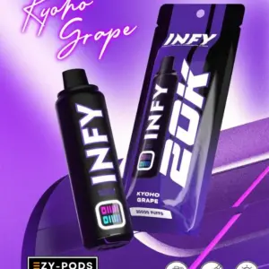 Infy 20k พอตใช้แล้วทิ้ง 20000 คำ กลิ่น Kyoho Grape