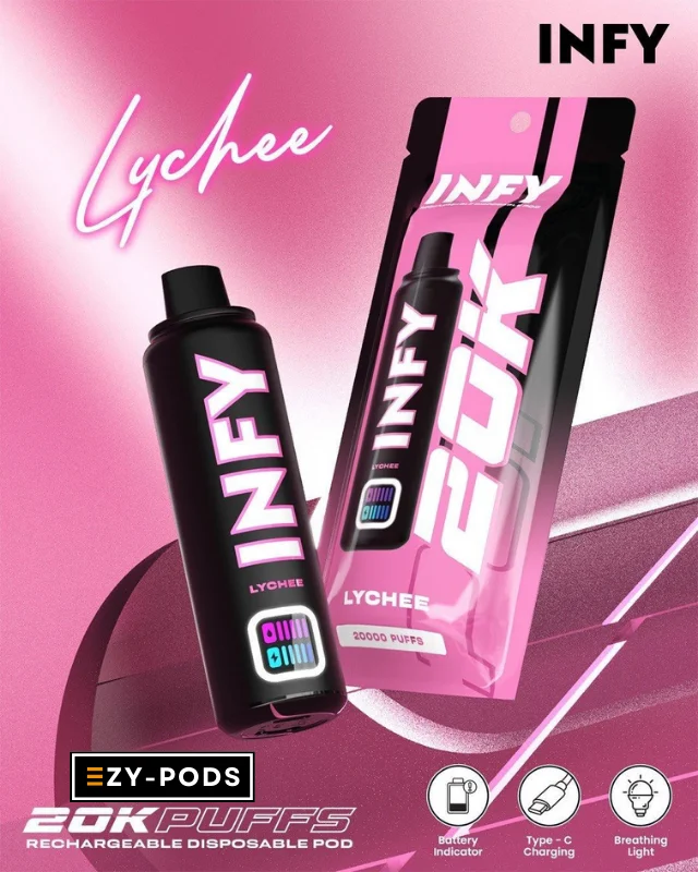 Infy 20k พอตใช้แล้วทิ้ง 20000 คำ กลิ่น Lychee