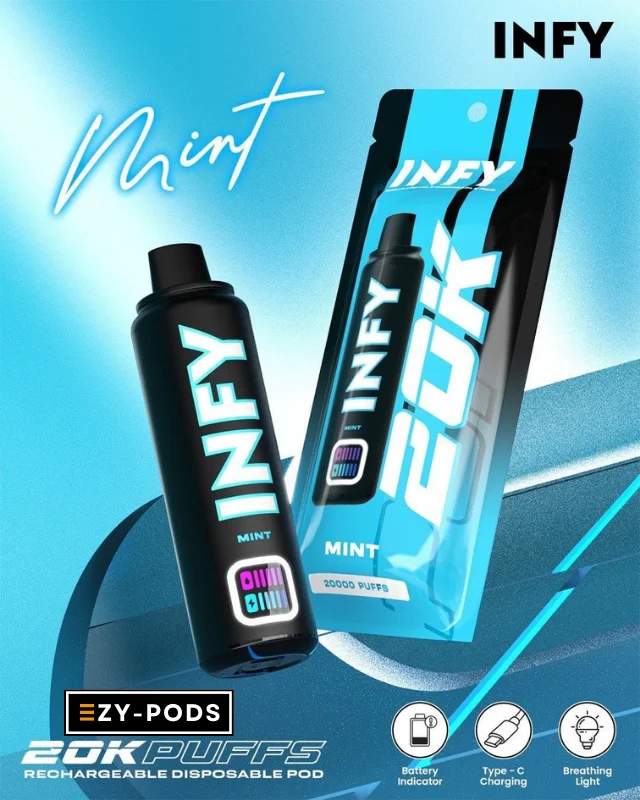 Infy 20k พอตใช้แล้วทิ้ง 20000 คำ กลิ่น Mint