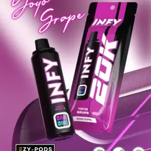Infy 20k พอตใช้แล้วทิ้ง 20000 คำ กลิ่น Yoyo Grape