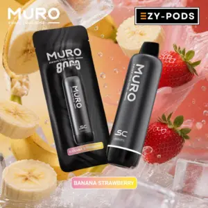 MURO 8000 พอตใช้แล้วทิ้ง MURO SC กลิ่น Banana Strawberry