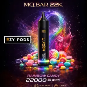 MQ Bar 22000 คำ พอตใช้แล้วทิ้ง กลิ่น Rainbow Candy